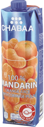 תמונה של צ'אבה מיץ מנדרינה תפוז 100% 1 ליטר