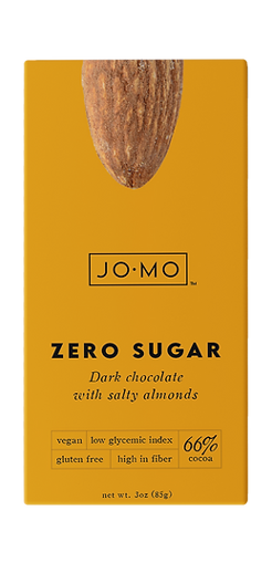 Picture of ג'ומו שוקולד מריר ללא תוספת סוכר עם קראנץ' שקדים מלוחים 85 ג'ר